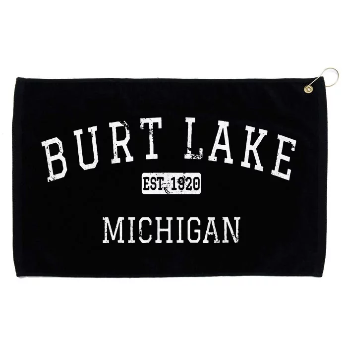 Burt Lake Michigan MI Vintage Grommeted Golf Towel