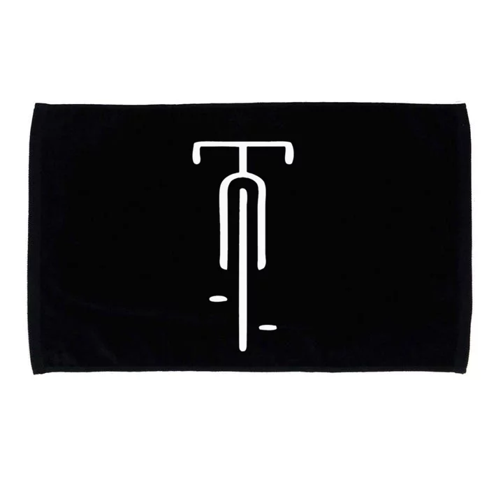 Bicycle Logo Minimal Retro For Bicycle Lovers Microfiber Hand Towel