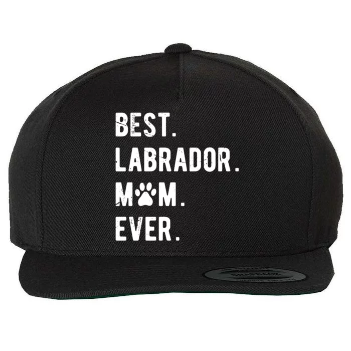 Best Labrador Mom Ever Dog Lover Gift Labrador Retriever Mom Great Gift Wool Snapback Cap