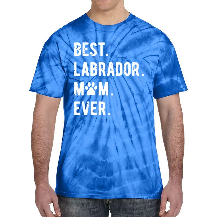 Best Labrador Mom Ever Dog Lover Gift Labrador Retriever Mom Great Gift Tie-Dye T-Shirt