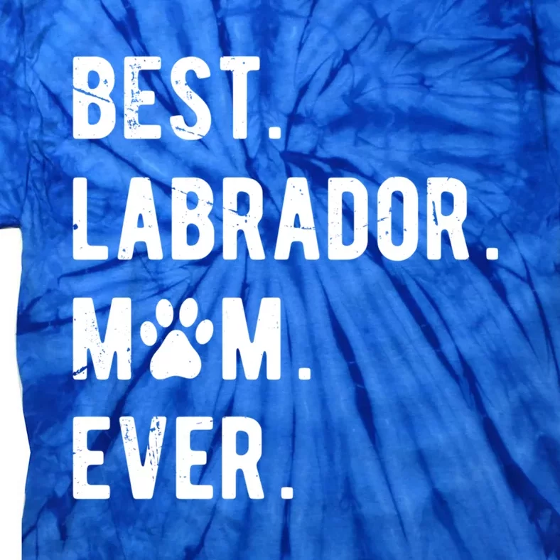 Best Labrador Mom Ever Dog Lover Gift Labrador Retriever Mom Great Gift Tie-Dye T-Shirt