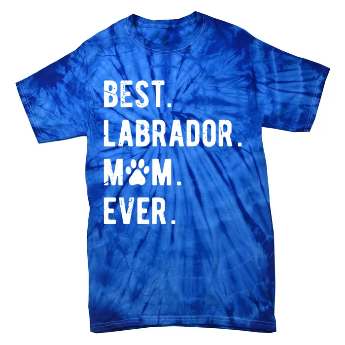 Best Labrador Mom Ever Dog Lover Gift Labrador Retriever Mom Great Gift Tie-Dye T-Shirt