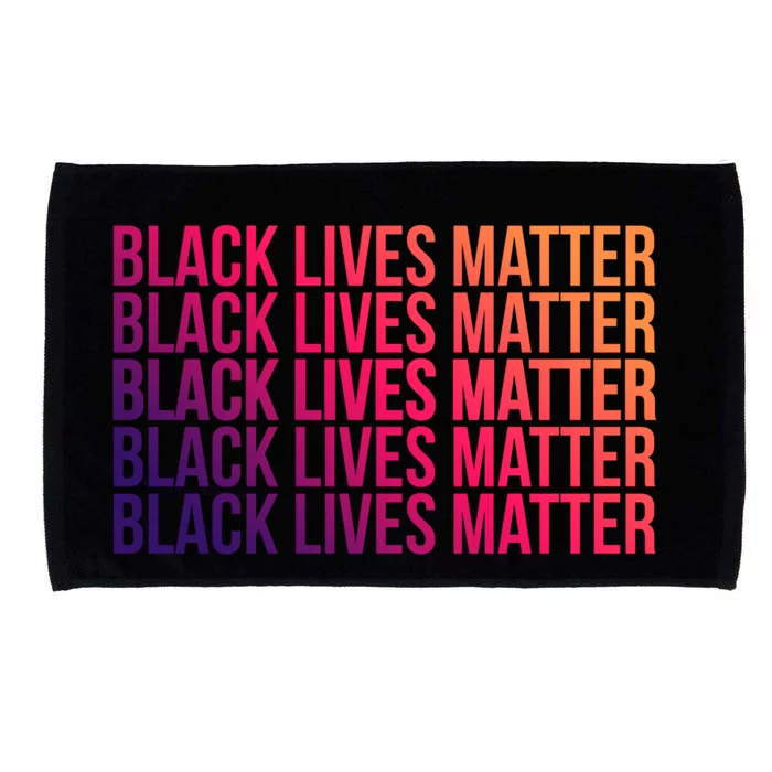 Black Lives Matter Protest Equality No Justice No Peace Gift Microfiber Hand Towel