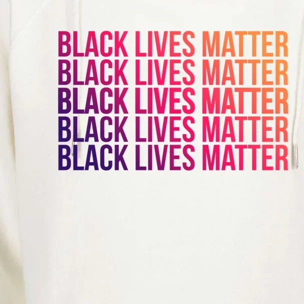 Black Lives Matter Protest Equality No Justice No Peace Gift Womens Funnel Neck Pullover Hood