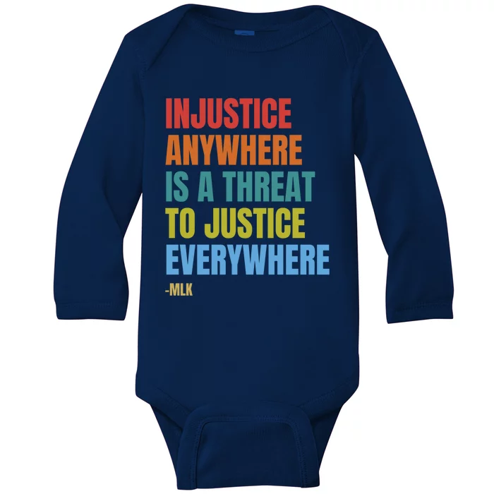 Black Lives Matter African American Protest Racism Blm Gift Baby Long Sleeve Bodysuit