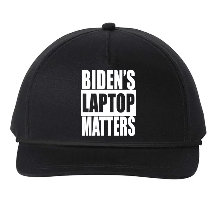 Bidens Laptop Matters Snapback Five-Panel Rope Hat