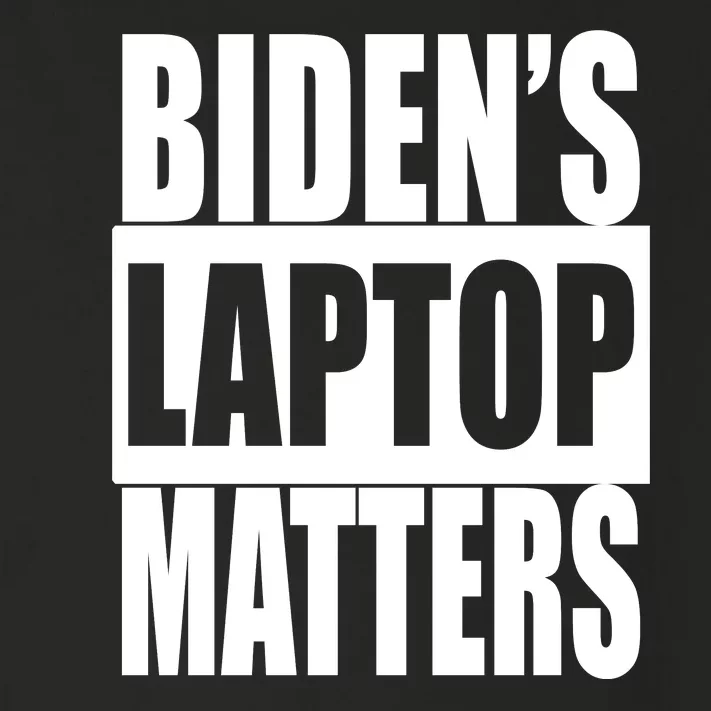 Bidens Laptop Matters Toddler Long Sleeve Shirt