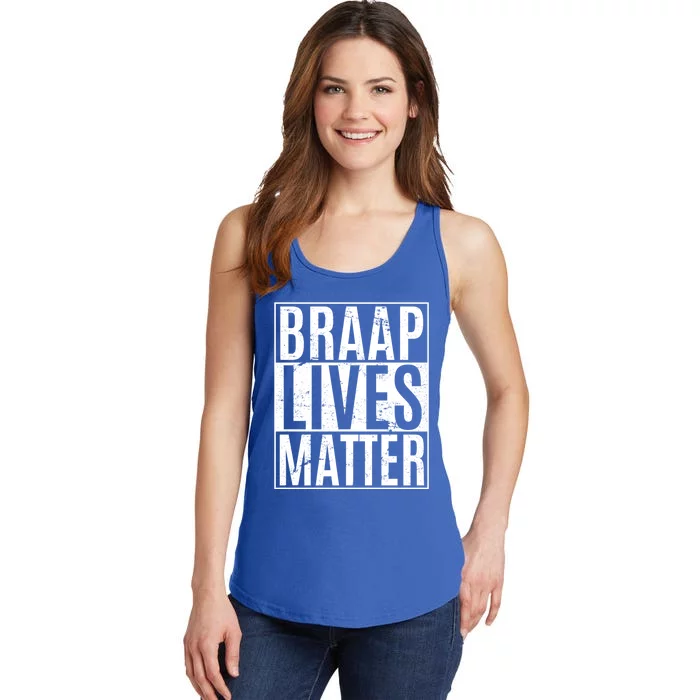 Braap Lives Matter Dirtbike Snowmobile Rider Gift Ladies Essential Tank