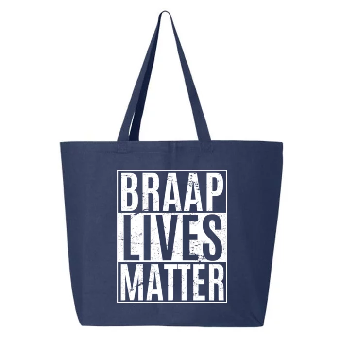 Braap Lives Matter Dirtbike Snowmobile Rider Gift 25L Jumbo Tote