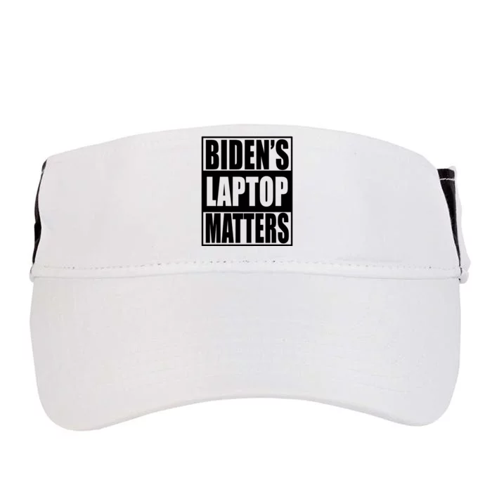 Bidens Laptop Matters Funny Anti Joe Biden Political Gift Adult Drive Performance Visor