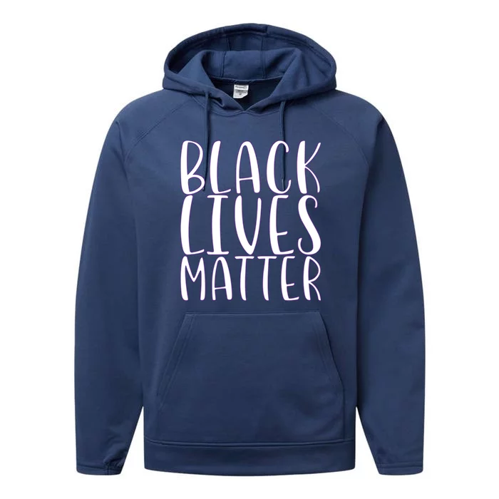 Black Lives Matter Social Justice Funny Gift Performance Fleece Hoodie