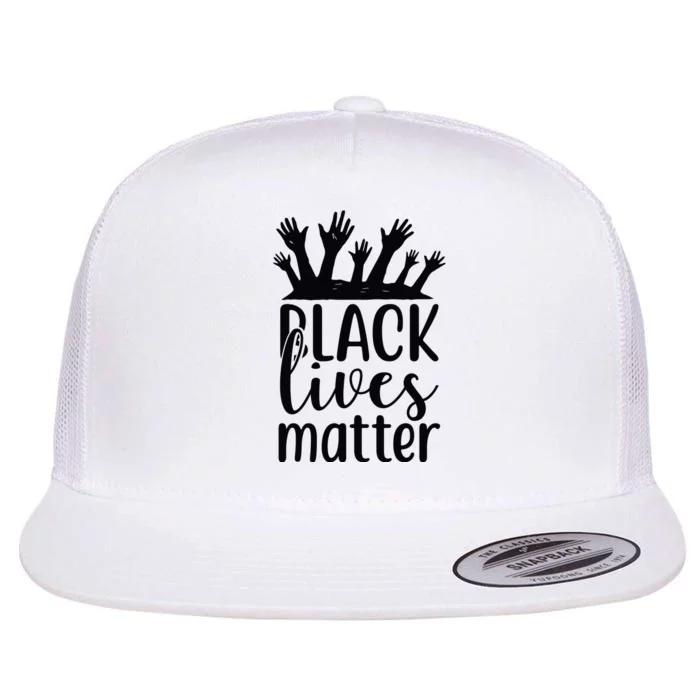 Black Lives Matter Flat Bill Trucker Hat