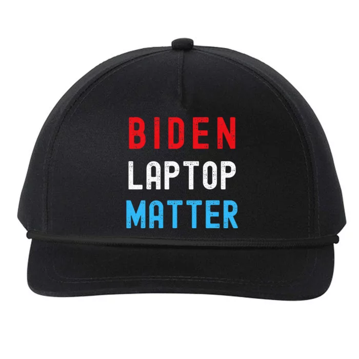 Biden Laptop Matter Pro Trump Republican Support Gift Snapback Five-Panel Rope Hat