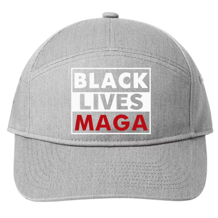 Black Lives Maga 7-Panel Snapback Hat