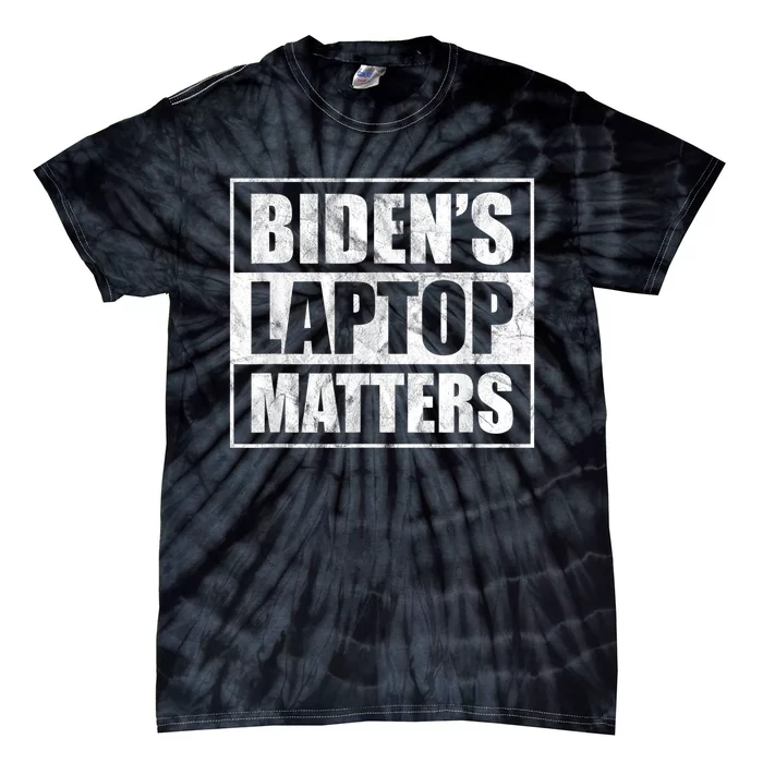 Biden's Laptop Matters Funny Anti Democrat Pro Trump 2020 Tie-Dye T-Shirt