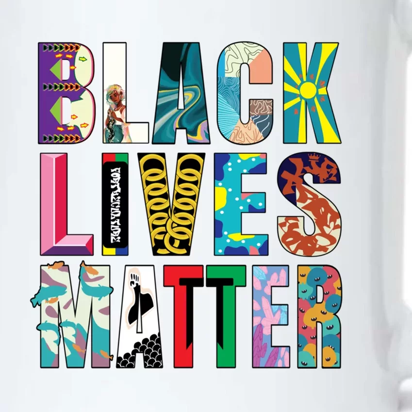 Black Lives Matter Cute Gift Diversity Mural Meaningful Gift Black Color Changing Mug