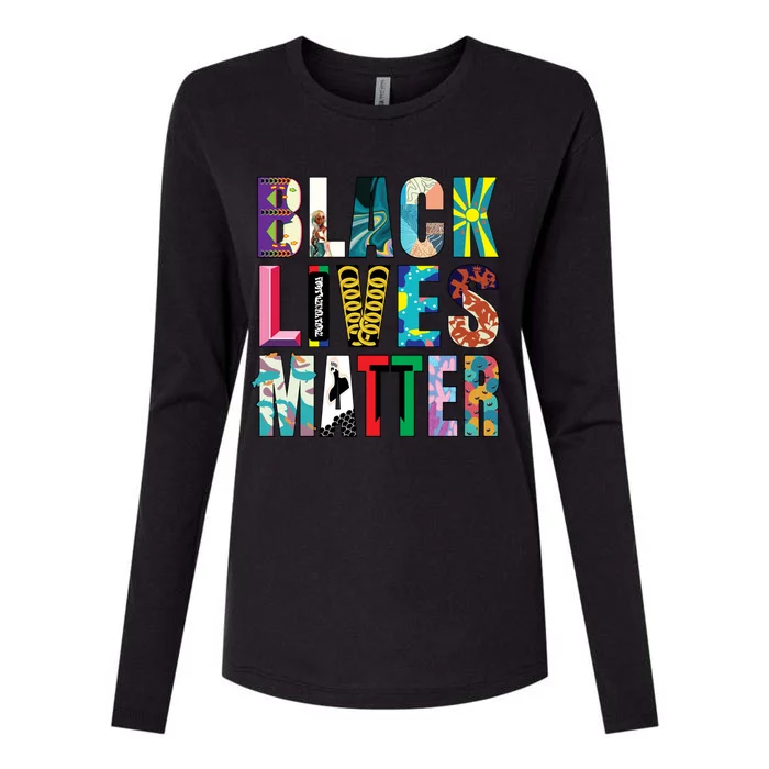 Black Lives Matter Cute Gift Diversity Mural Meaningful Gift Womens Cotton Relaxed Long Sleeve T-Shirt