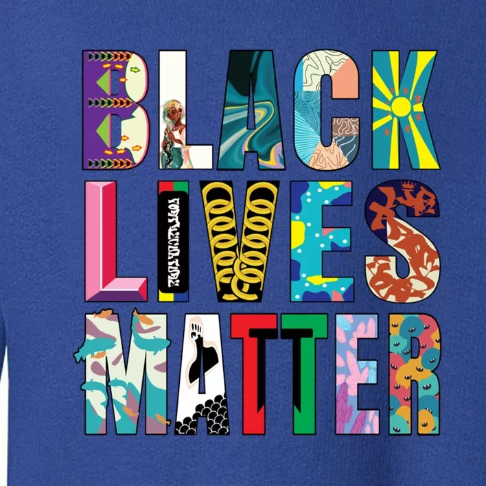 Black Lives Matter Cute Gift Diversity Mural Meaningful Gift Toddler Sweatshirt