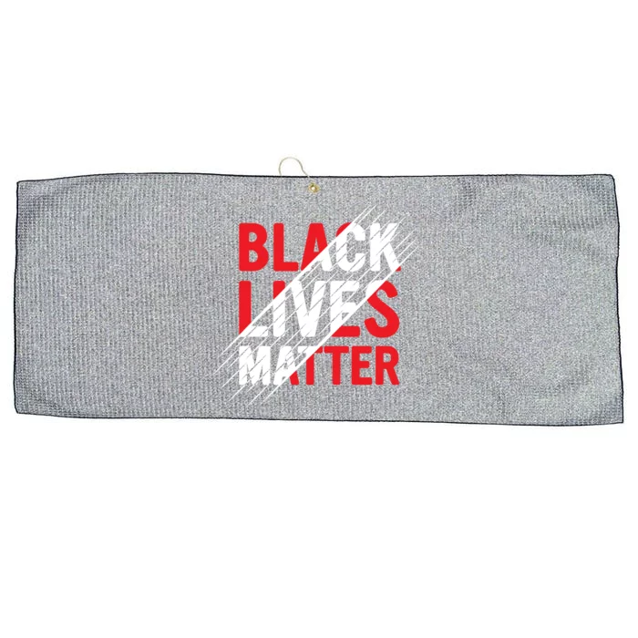 Black Lives Matter Blm Rights Pride History Gift Large Microfiber Waffle Golf Towel