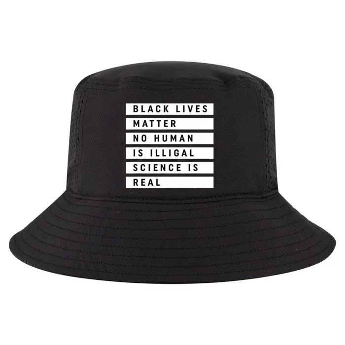 Black Lives Matter 's Rights Are Human Rights Cool Comfort Performance Bucket Hat