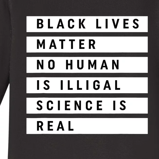 Black Lives Matter 's Rights Are Human Rights Baby Long Sleeve Bodysuit