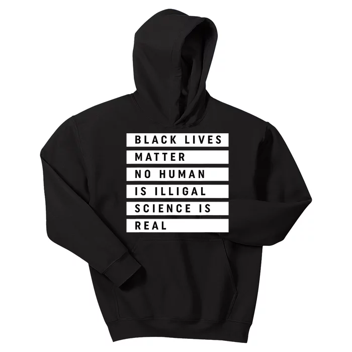 Black Lives Matter 's Rights Are Human Rights Kids Hoodie