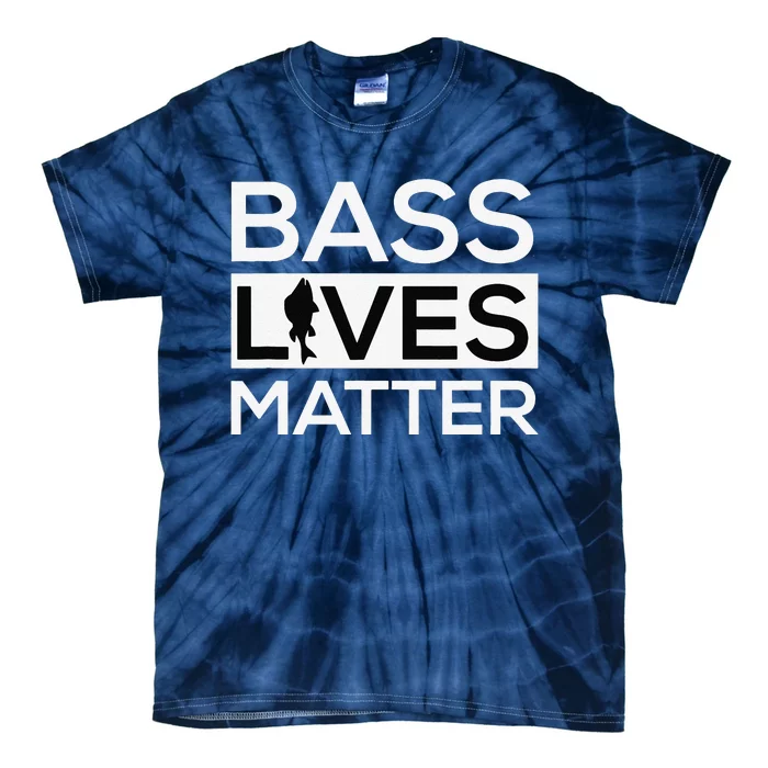 Bass Lives Matter Funny Fishing Tie-Dye T-Shirt