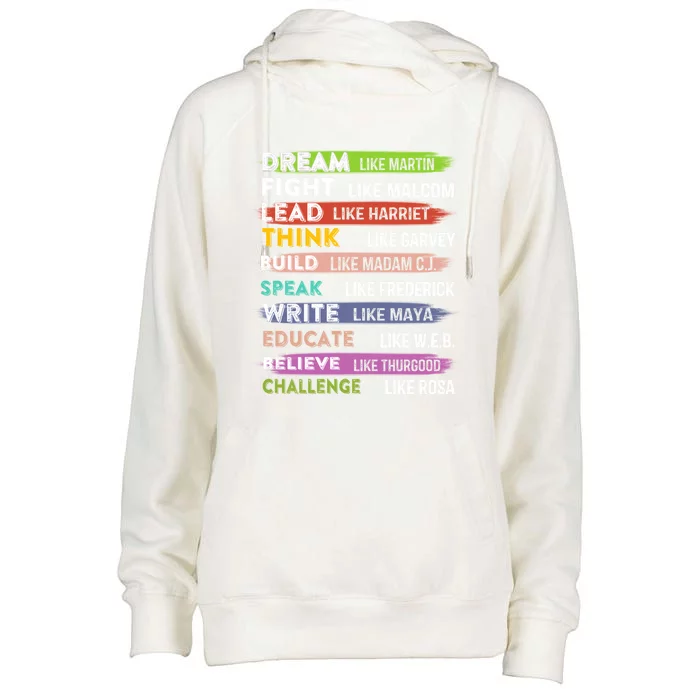 Black Lives Matters Gift Black Leaders Black History Month Gift Womens Funnel Neck Pullover Hood