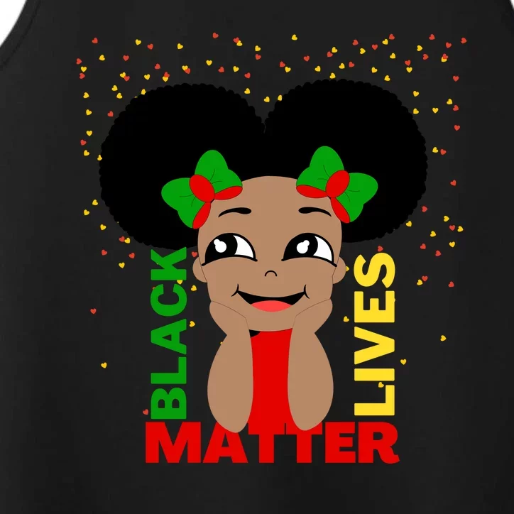 Black Lives Matter African American Cute Pride Performance Tank