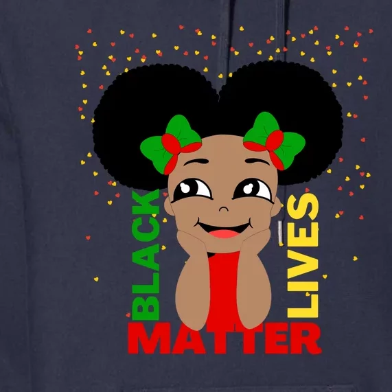 Black Lives Matter African American Cute Pride Premium Hoodie