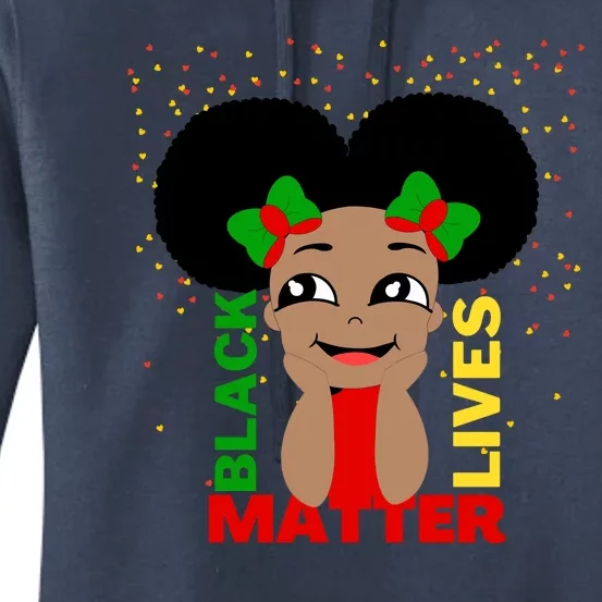 Black Lives Matter African American Cute Pride Women's Pullover Hoodie