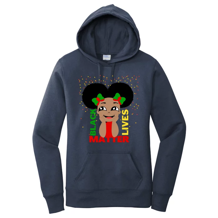 Black Lives Matter African American Cute Pride Women's Pullover Hoodie