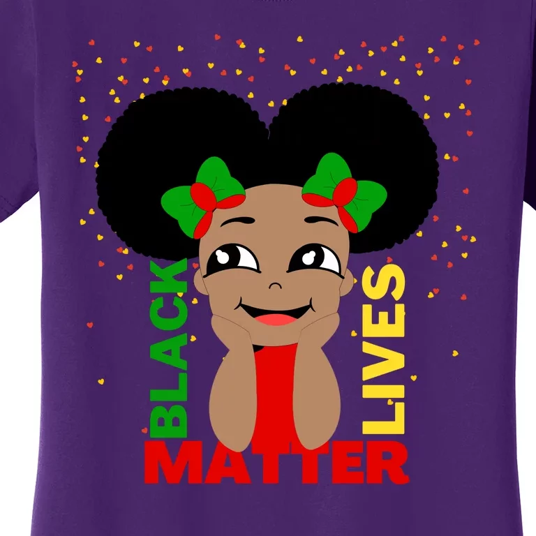 Black Lives Matter African American Cute Pride Women's T-Shirt