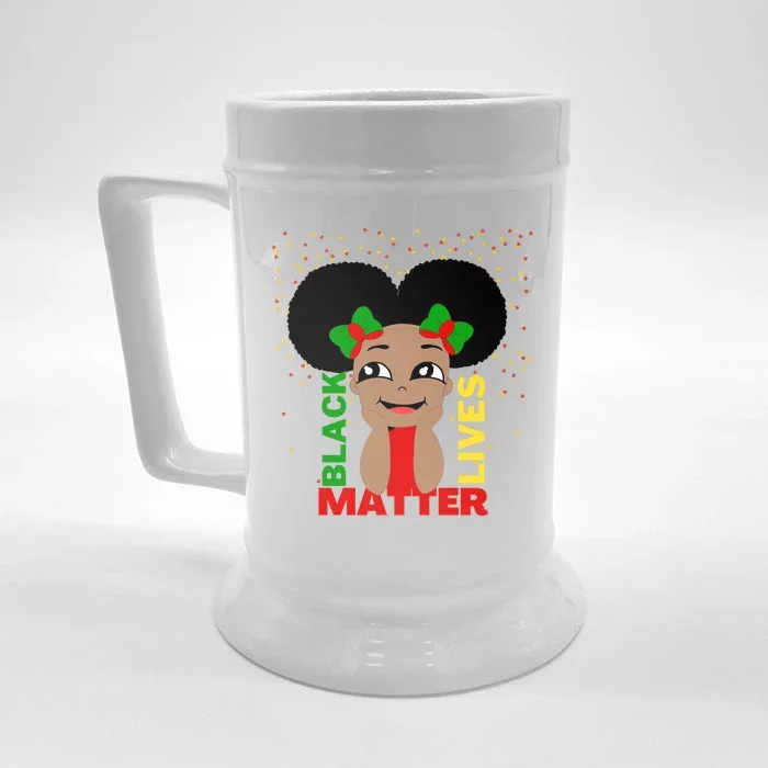 Black Lives Matter African American Cute Pride Front & Back Beer Stein