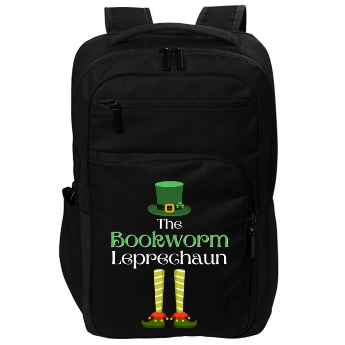 Bookworm Leprechaun Matching Family Group St Patrick's Day Gift Impact Tech Backpack