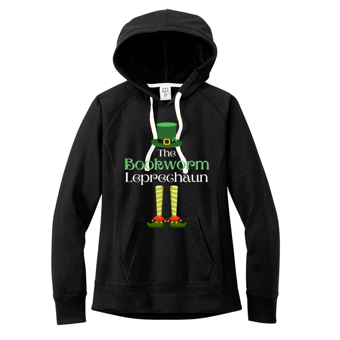 Bookworm Leprechaun Matching Family Group St Patrick's Day Gift Women's Fleece Hoodie