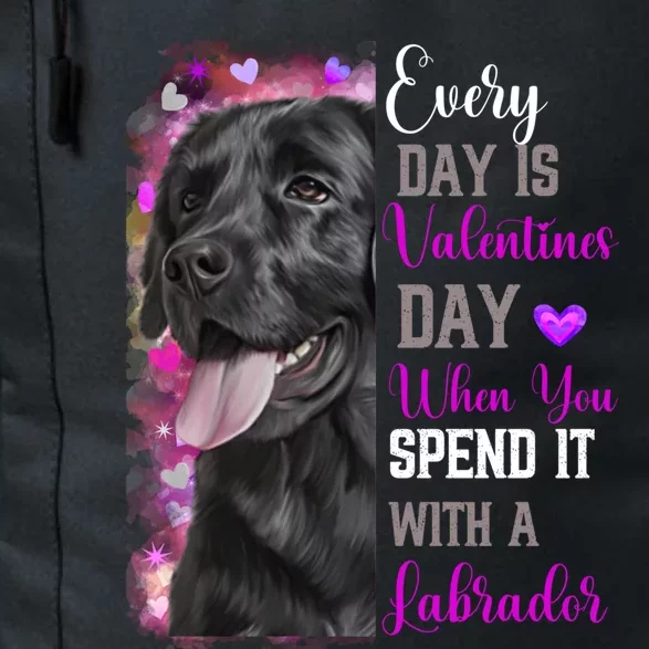 Black Lab Mom Funny Valentines Day Dog Lovers Labrador Cute Gift Daily Commute Backpack