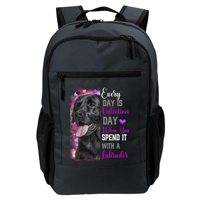 Black Lab Mom Funny Valentines Day Dog Lovers Labrador Cute Gift Daily Commute Backpack