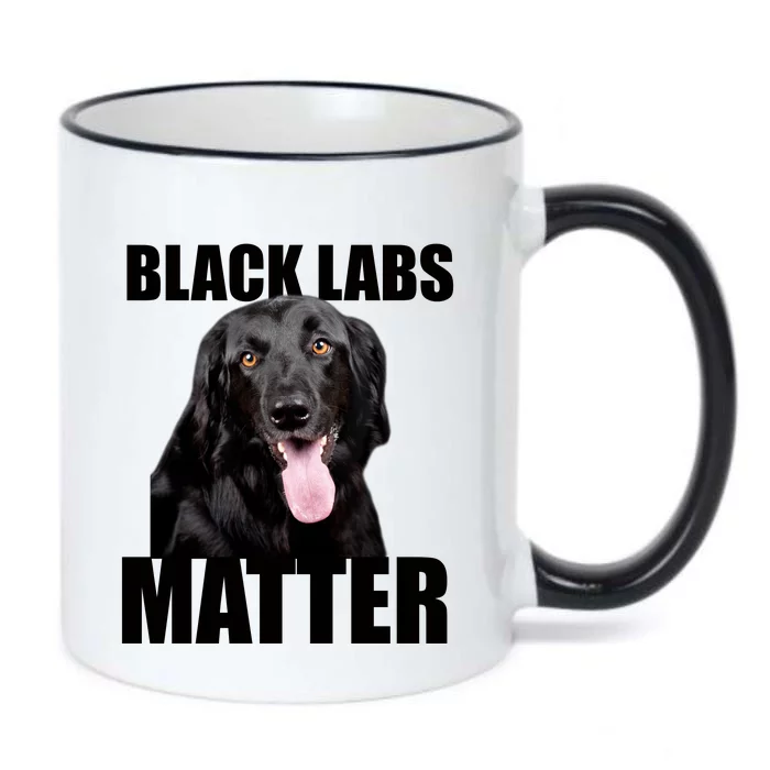 Black Labs Matter Labrador Retriever Mom Dad Dog Lover Funny Gift Black Color Changing Mug