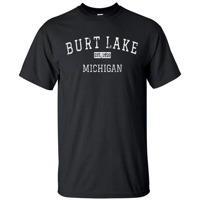 Burt Lake Michigan MI Vintage Tall T-Shirt