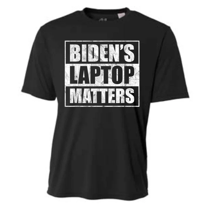 Bidens Laptop Matters Funny Anti Democrat Pro Trump Cooling Performance Crew T-Shirt