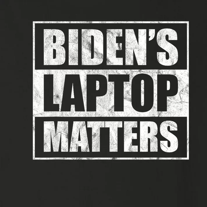 Bidens Laptop Matters Funny Anti Democrat Pro Trump Toddler Long Sleeve Shirt