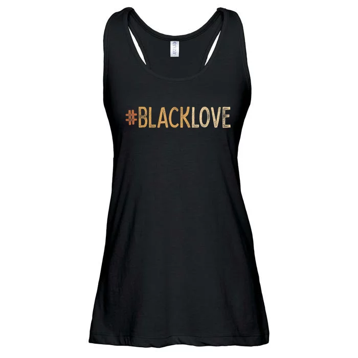 Black Love Melanin Black History Pride African American Ladies Essential Flowy Tank