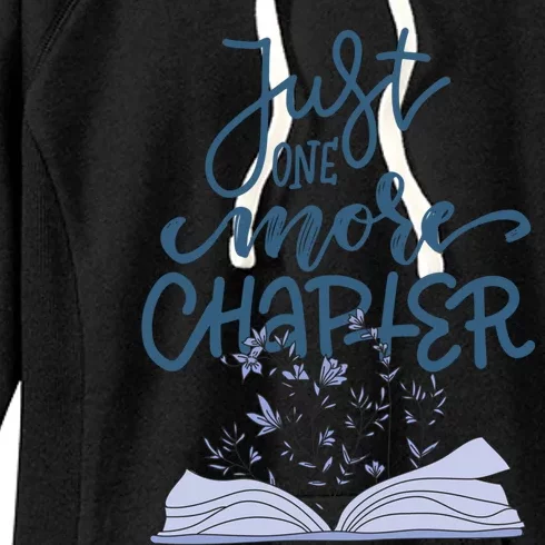 Book Lover More Chapter Great Gift Book Flower Reading Funny Gift Women's Fleece Hoodie