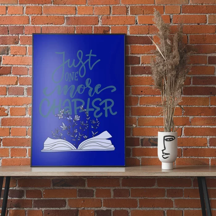 Book Lover More Chapter Great Gift Book Flower Reading Funny Gift Poster