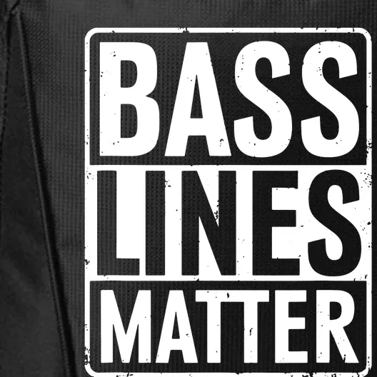 Bass Lines Matter Bass Guitar Player Bassist City Backpack