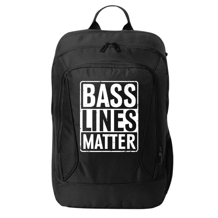 Bass Lines Matter Bass Guitar Player Bassist City Backpack