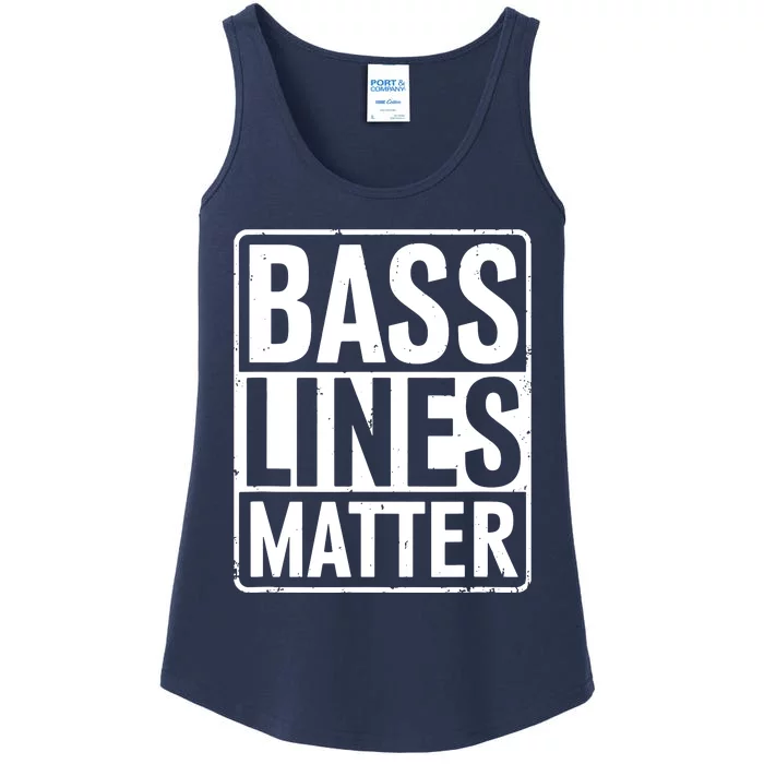 Bass Lines Matter Bass Guitar Player Bassist Ladies Essential Tank