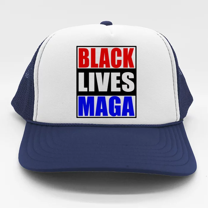 Black Lives Maga Black Conservative Republican Protrump Trucker Hat