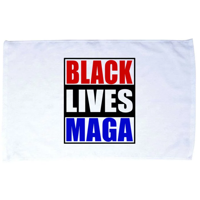 Black Lives Maga Black Conservative Republican Protrump Microfiber Hand Towel